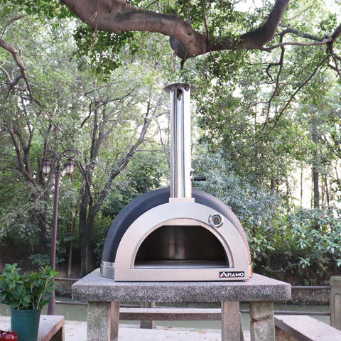 Fiamo Tabletop Version 800mm Diameters Wood Fired Clay Pizza Oven