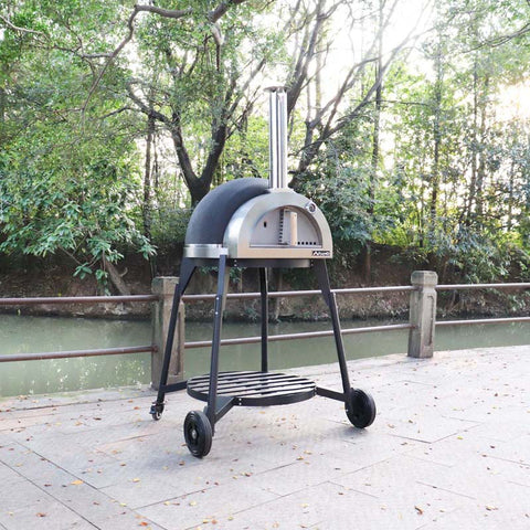 Fiamo Mobile Version 800mm Diameters Wood Fried Clay Pizza Oven