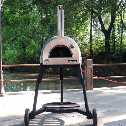 Fiamo Mobile Version 600mm Diameters Gas Clay Pizza Oven