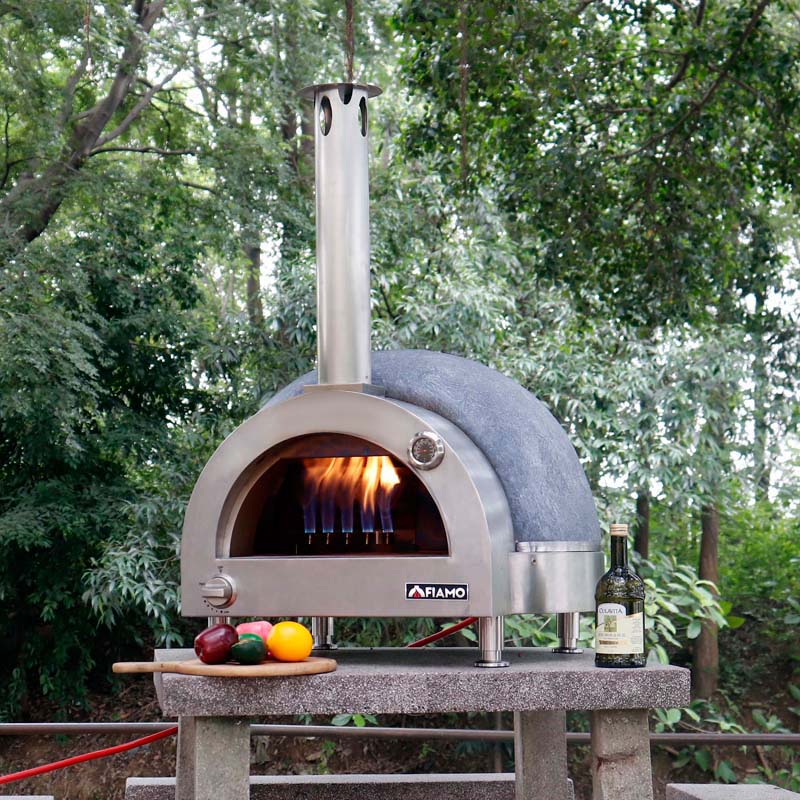 Fiamo Tabletop Version 800mm Diameters Gas Clay Pizza Oven