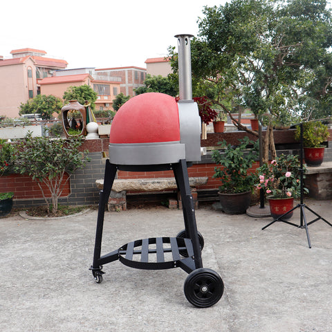 Fiamo Mobile Version 600mm Diameters Gas Clay Pizza Oven