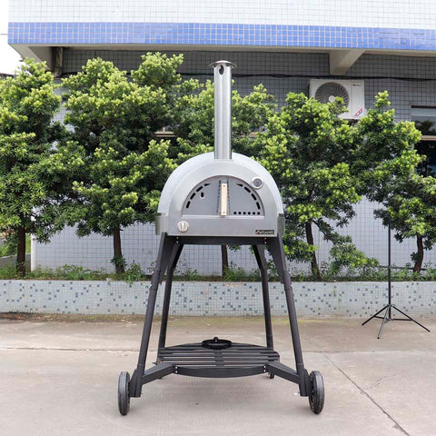 Fiamo Mobile Version 800mm Diameters Gas Clay Pizza Oven