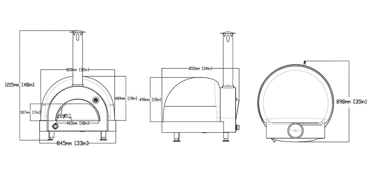 FIAMO Clay Pizza Oven CLAY-G-800-1 FIAMO Clay Pizza Oven CLAY-G-800-1 (8)
