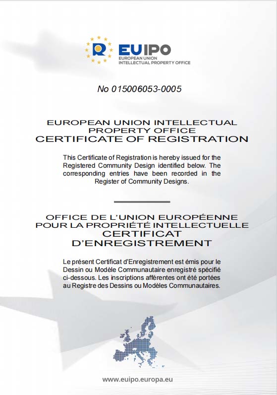 Ovendesign EUIPO Certification UFO-G-PR-1