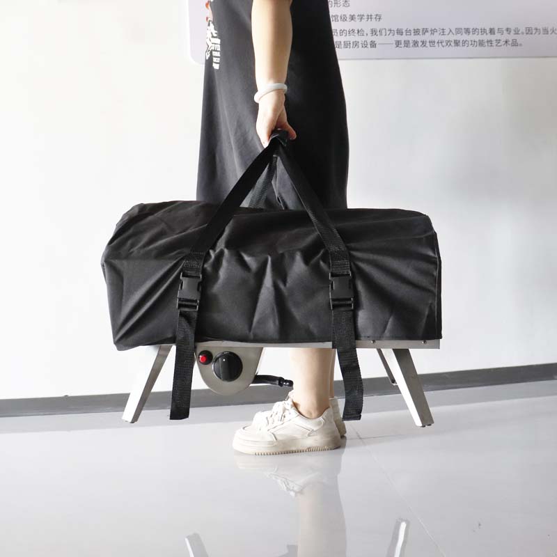 Gas Pizza Oven With U-shaped Burner Dust Cover (3)