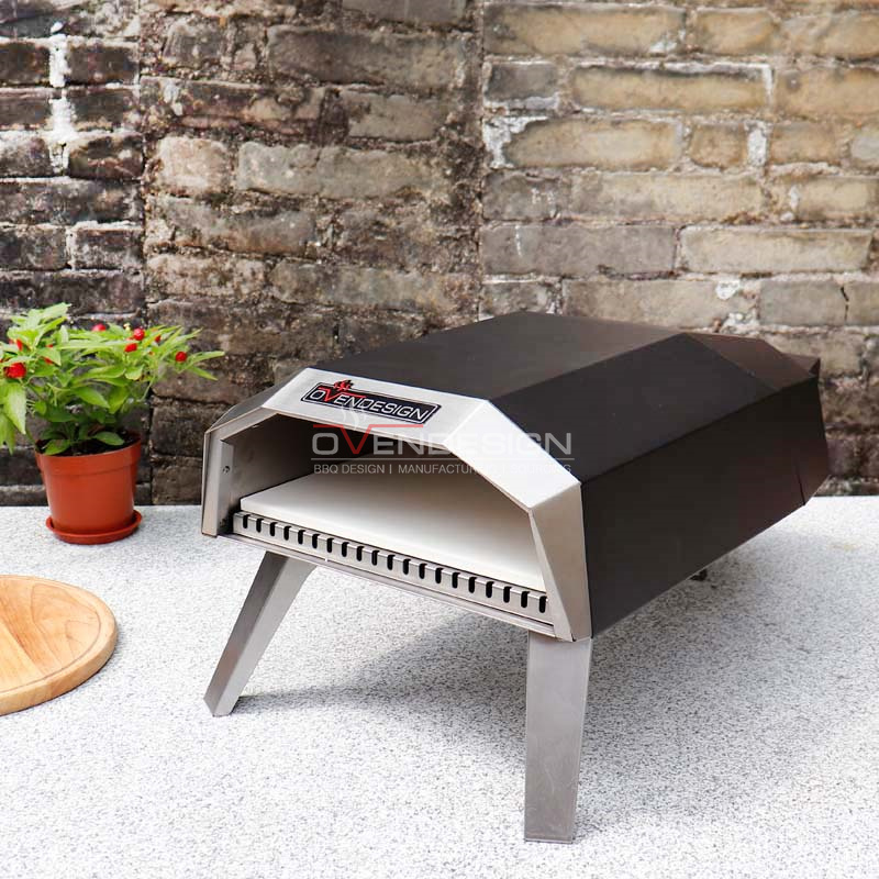 12" Outdoor Portable Gas Type Pizza Oven Without Thermometer, Spraying Type Pizza Oven