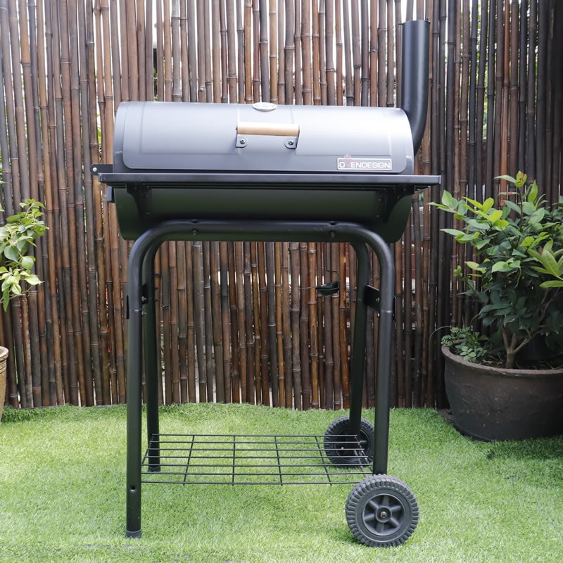 Rear Heating Charcoal Barbecue Grill