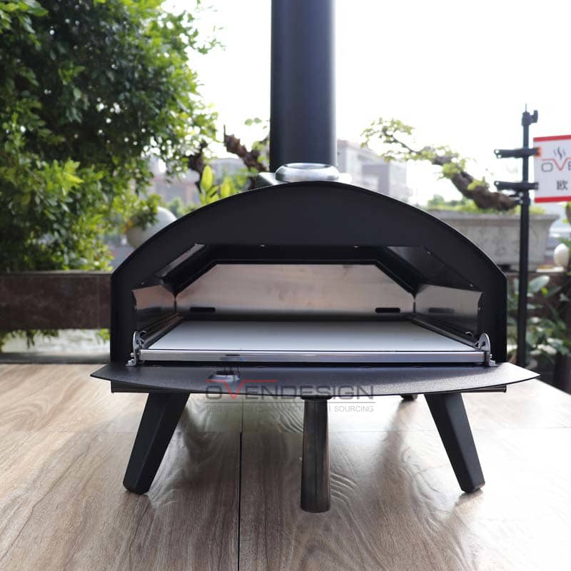 Latest Design Drawer Type Black Spray Process Outdoor Gas Pizza Oven