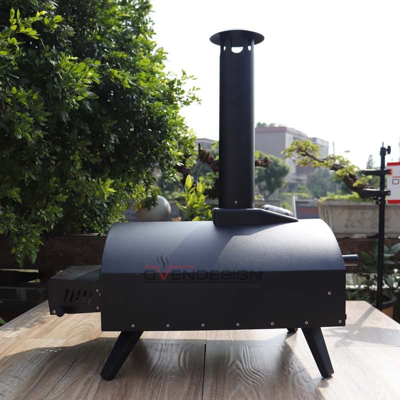 Latest Design Drawer Type Black Spray Process Outdoor Gas Pizza Oven