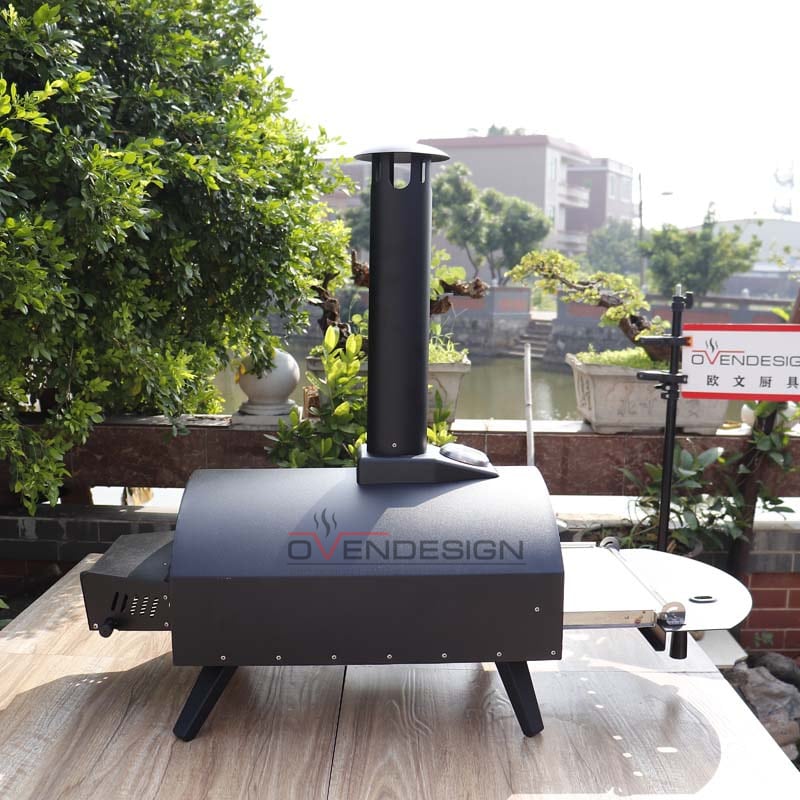 Latest Design Drawer Type Black Spray Process Outdoor Gas Pizza Oven