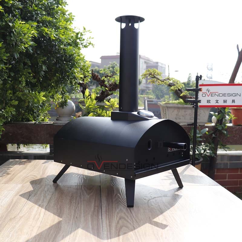 Latest Design Drawer Type Black Spray Process Outdoor Gas Pizza Oven