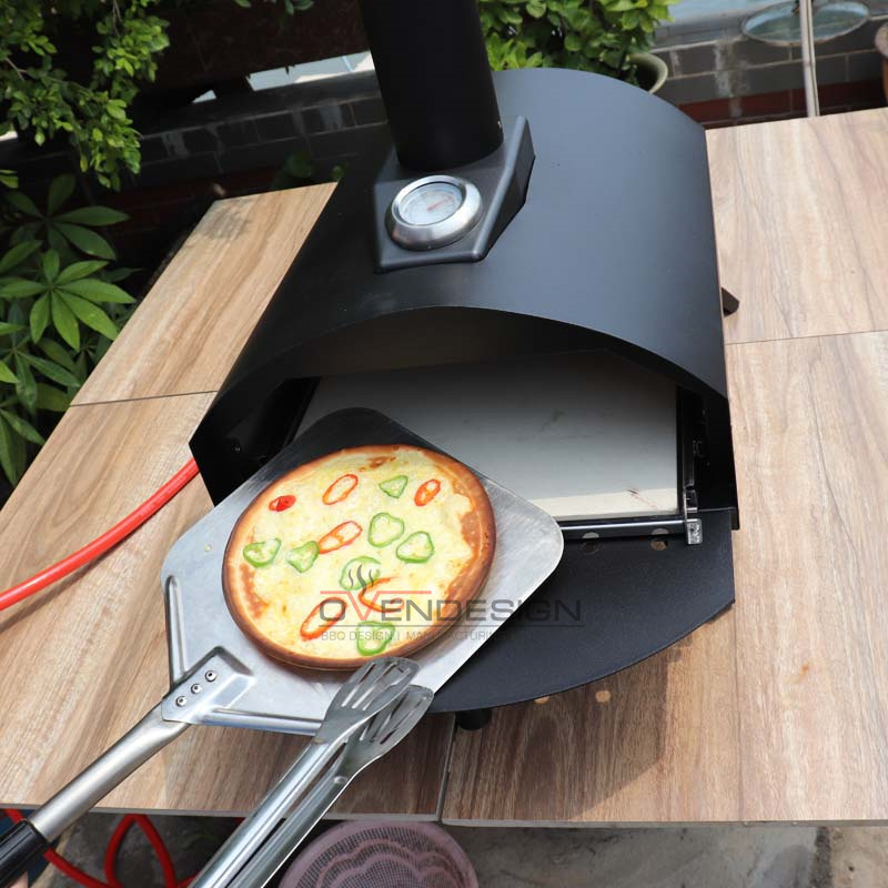 Latest Design Drawer Type Black Spray Process Outdoor Gas Pizza Oven