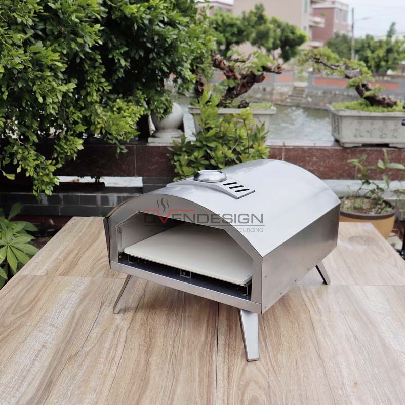 Outdoor Portable Gas Pizza Oven, Stainless Steel Gas Pizza Oven, Easily Assembled