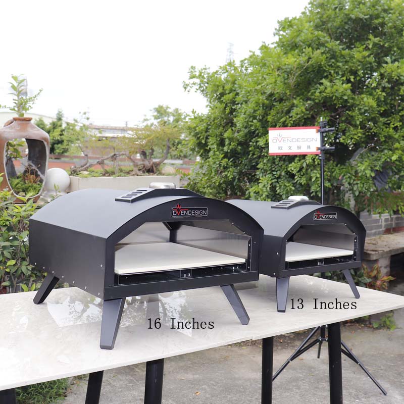 13" / 16" Outdoor Portable Gas Pizza Oven, Easily Assembled, Gas Pizza Stove