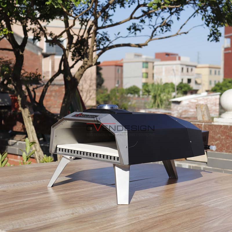 12" Outdoor Portable Gas Type Pizza Oven, Spraying Type Pizza Oven