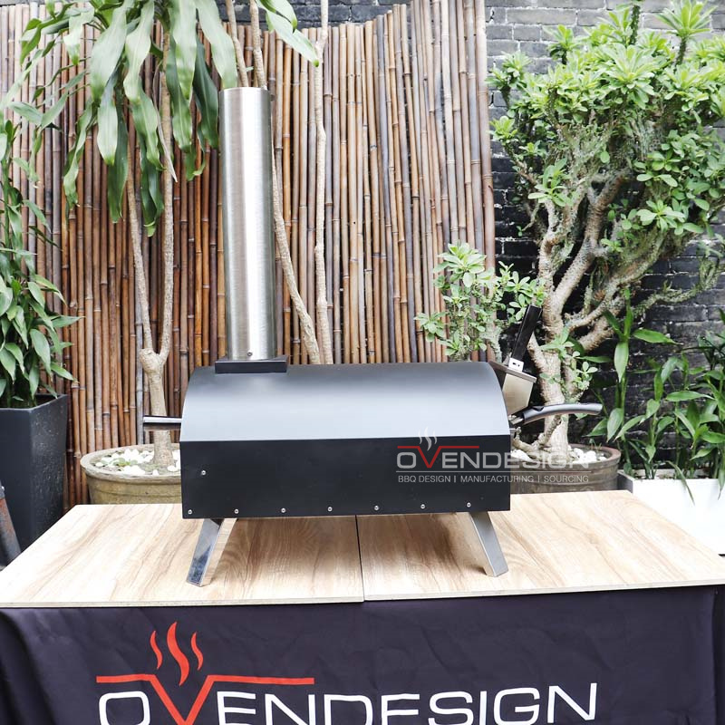 Outdoor Portable Powder Coated+Stainless Steel Wood-fired Pizza Oven