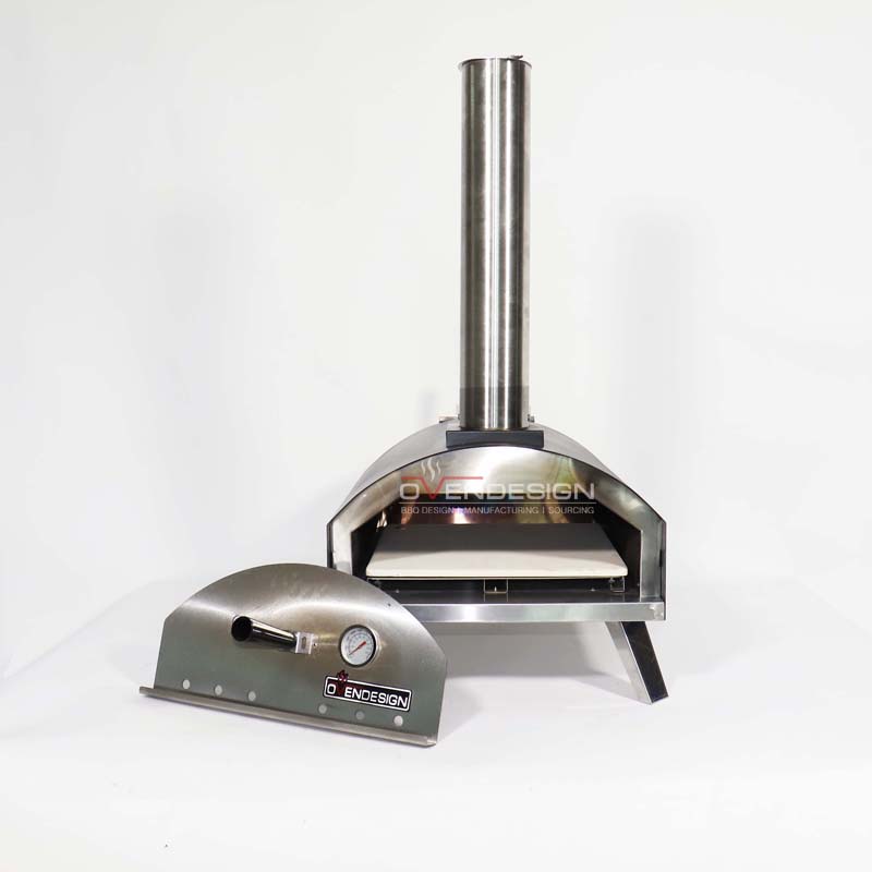 Outdoor Portable Powder Coated+Stainless Steel Wood-fired Pizza Oven