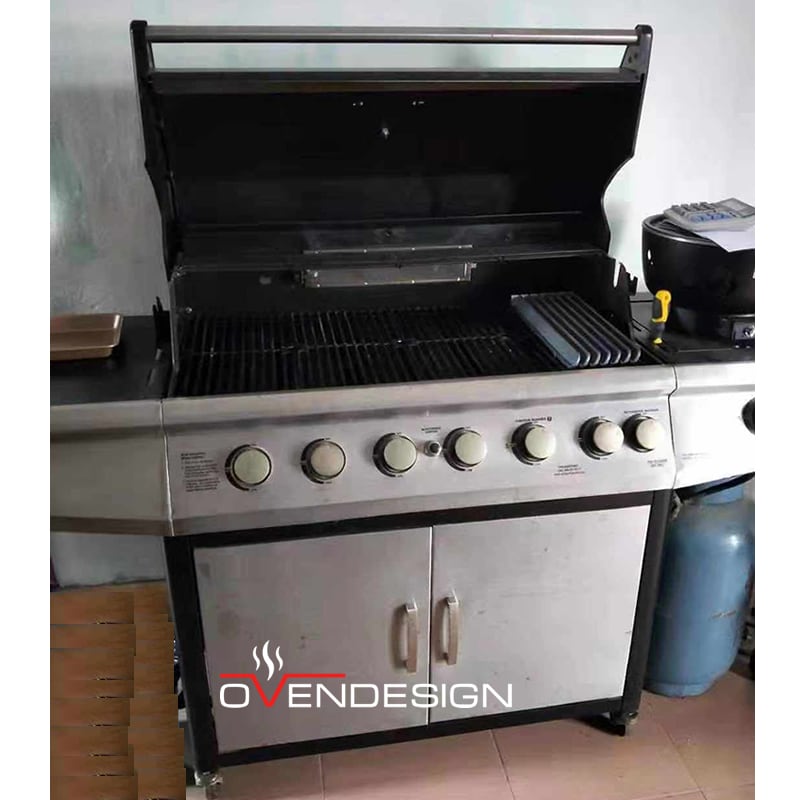 Gas Rear Heating Barbecue Grill Infrared Burner
