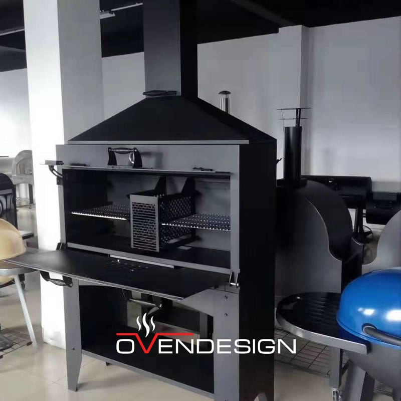 Nordic Style Barbecue Charcoal Grill with Movable Charcoal Basket