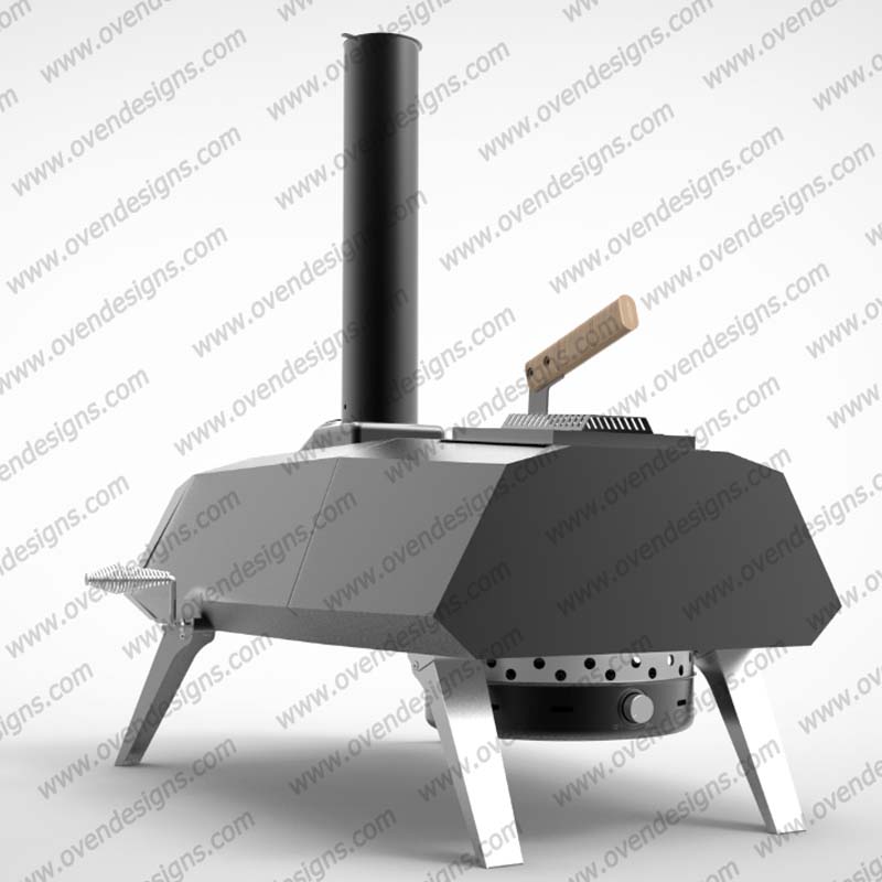 Crab Horn Shape Manually Rotate Wood-fire Pizza Oven With Blower CRAB-WR-PB-1 (4) Crab Horn Shape Manually Rotate Wood-fire Pizza Oven With Blower CRAB-WR-PB-1 (4)