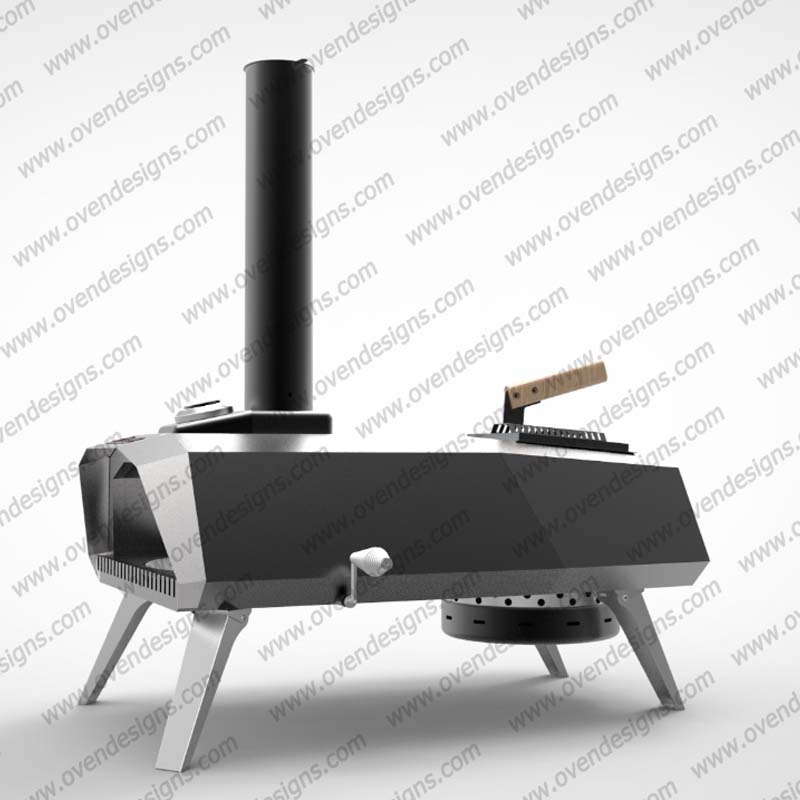 Crab Horn Shape Manually Rotate Wood-fire Pizza Oven With Blower CRAB-WR-PB-1 (5) Crab Horn Shape Manually Rotate Wood-fire Pizza Oven With Blower CRAB-WR-PB-1 (5)