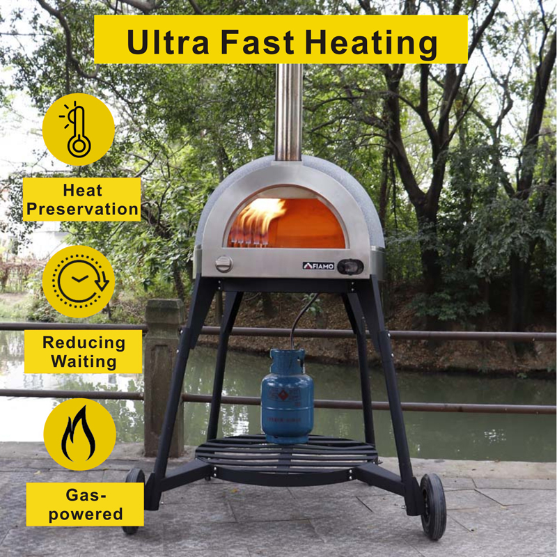 FIAMO Clay Gas Pizza Oven CLAY-G-800-1-B1 (E) (9) FIAMO Clay Gas Pizza Oven CLAY-G-800-1-B1 (E) (9)