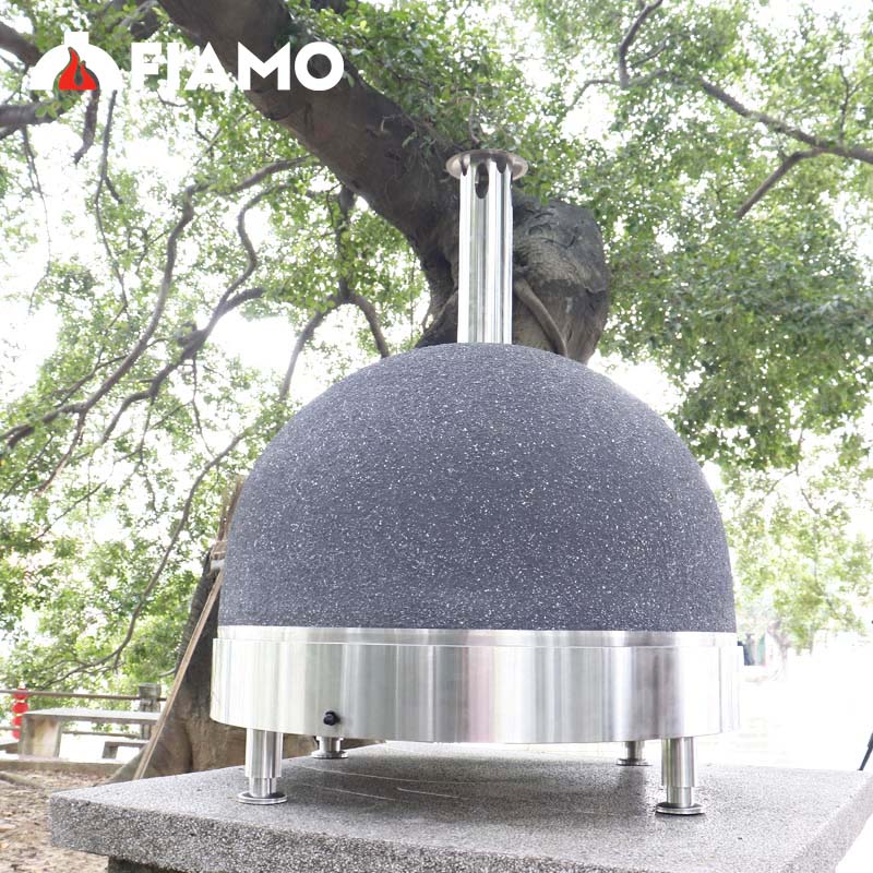 FIAMO MAXI Tabletop Version Gas Clay Pizza Oven Dome Oven With Electronic Thermometer - Image 8