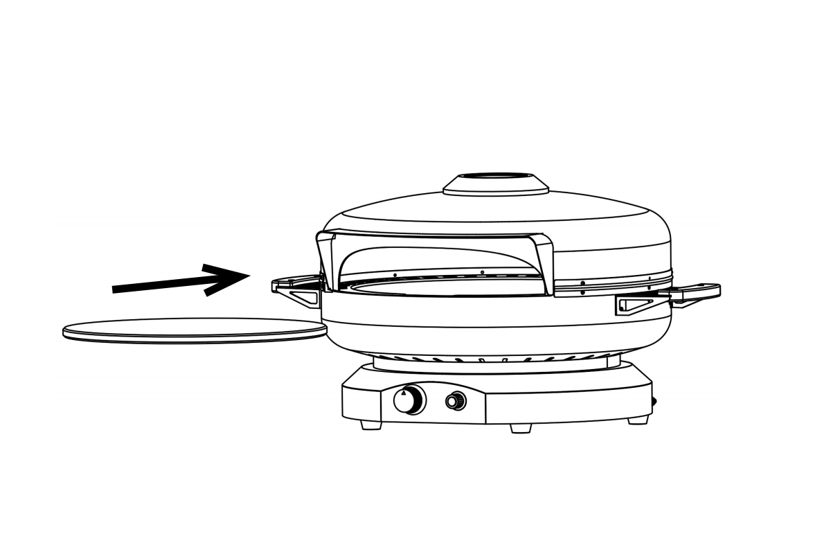 How to Install the Cubs Cap Gas Pizza Oven CC18G？ (2)